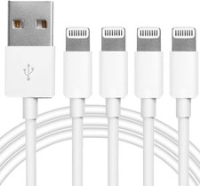 4-Pack MFi Certified Lightning Cables for iPhone, iPad, iPod