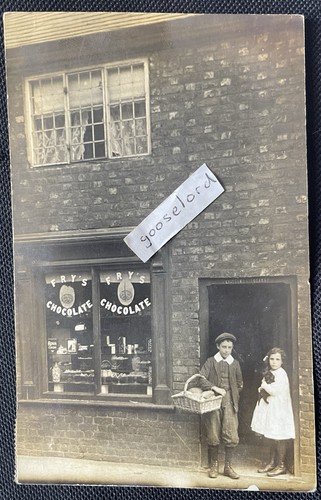 c1912 Northwich Area Unidentified Baker & Confectioner Shop Front RP Postcard