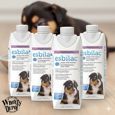 Esbilac Puppy Milk Replacer Liquid Complete Balanced Digestible 16oz. 4-Pack