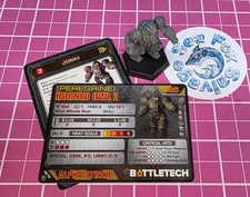 BattleTech Horned Owl/ Peregrine Mech  -- Clan Striker Star + Cards