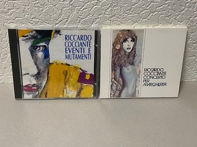 2 CDs RICCARDO COCCIANTE Eventi E Mutamenti  + Concerto Per Margherita- sehr gut