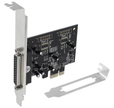 PCIe .Parallel Port Printer Card DB25 1-Port Printer Adapter For Full/Slim PC