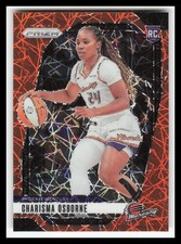2024 Panini Prizm WNBA #65 Charisma Osborne Orange Velocity Prizm