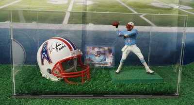 NFL American Football Set Warren Moon Houston Oilers signiert