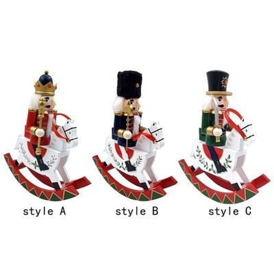 Traditioneller Holz Nussknacker Ornament Weihnachtsdeko Deko Schreibtisch Holz