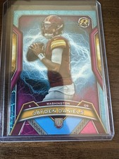 Topps 2024 Resurgence Jayden Daniels #196 Rookie Card Sky Blue & Pink Parallel.. rookie card picture