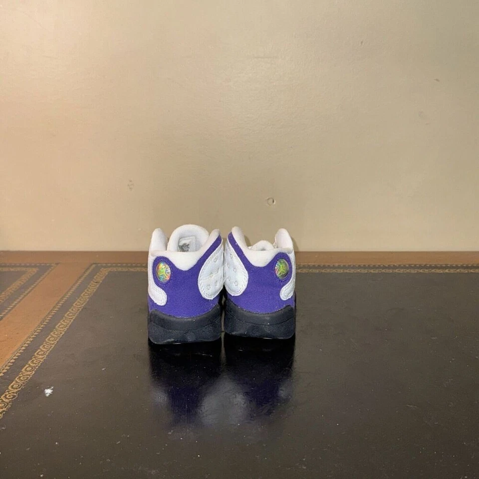 Nike Air Jordan 13 Retro Lakers Púrpura 414581-105 Td Niño Pequeño Talla 6C Foto 4 de 4