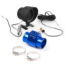 2'' Digital Car Water Temp Gauge 1/8NPT+Voltmeter w/36mm Joint Sensor Adapter