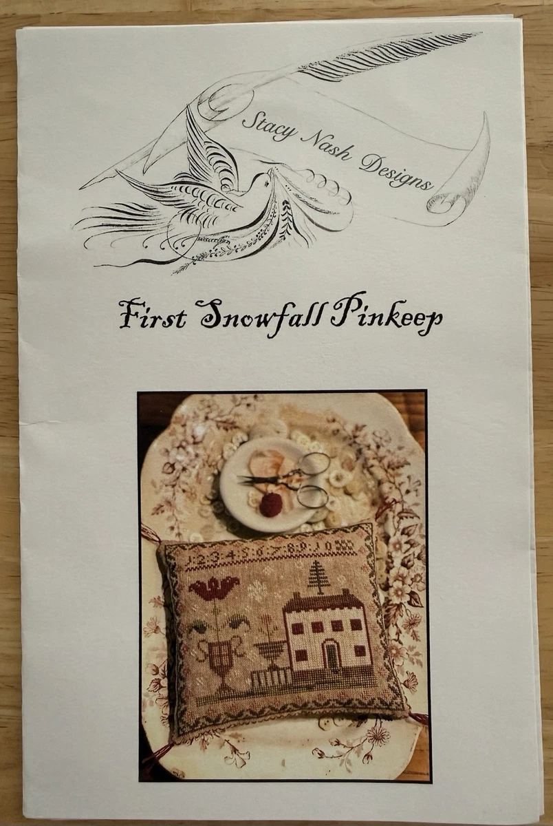 First Snowfall Pinkeep Cross Stitch Kit By Stacy Nash