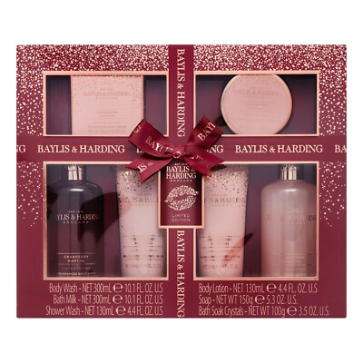 New ! Baylis & Harding Cranberry Martini Bath Gift Set