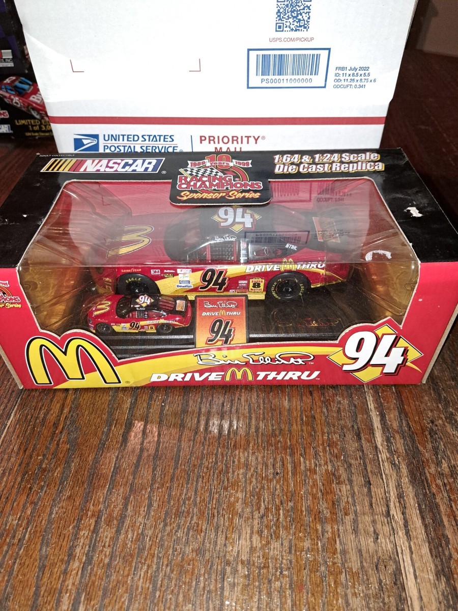 Vintage 99 Racing Champion Bill Elliott McDonalds Drive Thru Die