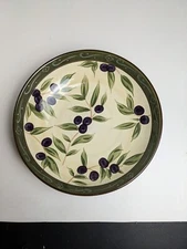 222 Fifth, Shallow Serving Bowl, Ceramic, 9" diameter, pre-owned, VGUC