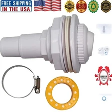 Easy Install Pool Return Jet Kit with Directional Eyeball for Above Ground Pools