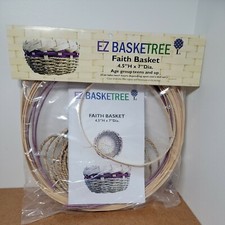 New in Package EZ Basketree Faith Basket Making Weaving Kit 4.5" H x 7" Dia