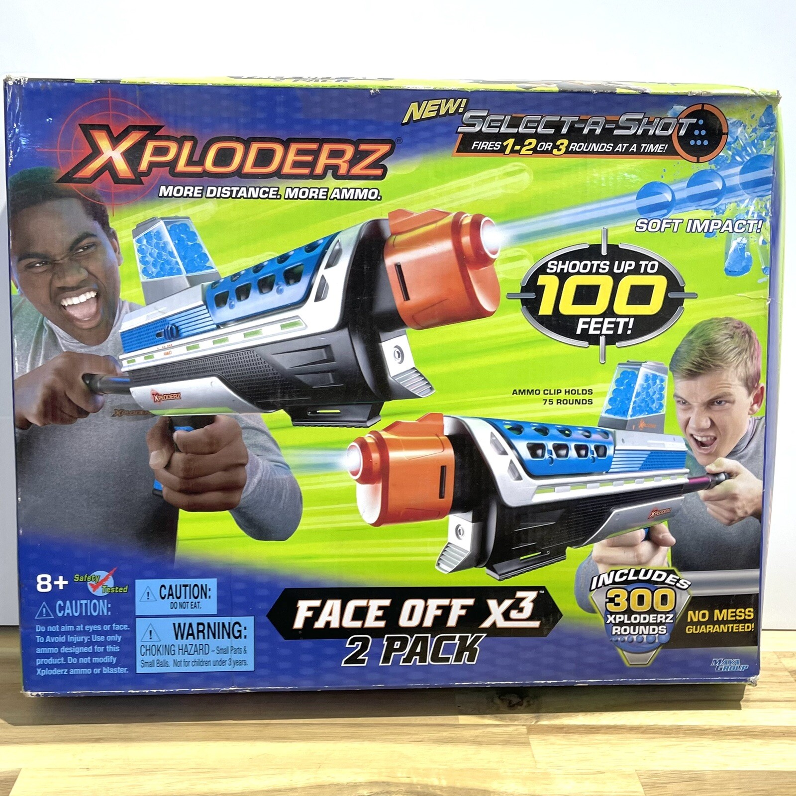 Xploder Army Xploderz Face Off X3 2-Pack Soft Impact Blasters With 300 Xploder ...