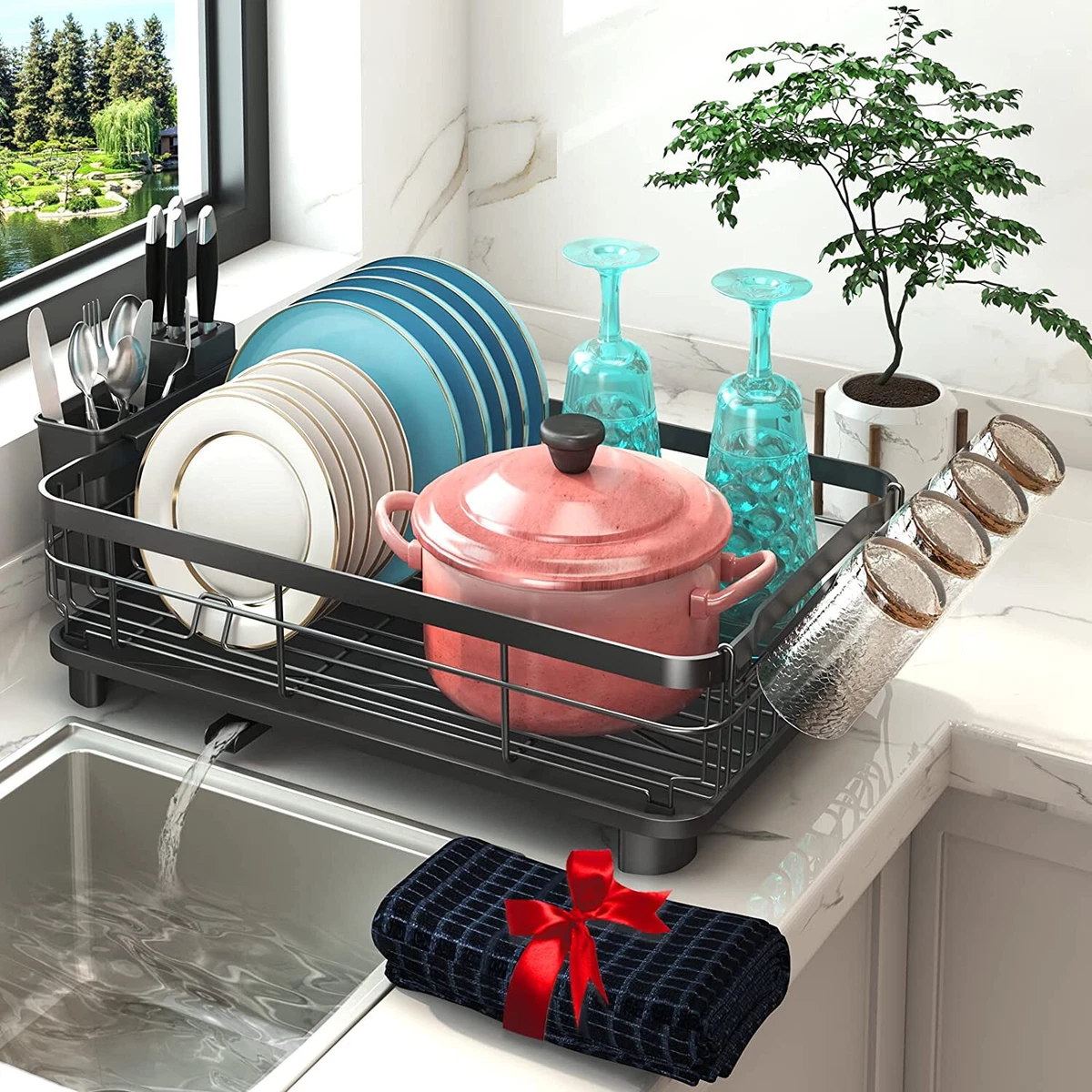 Wholesale Household Kitchen Kitchen Dish Drying Rack, Fashion Kitchen Dish  Rack Over Sink From m.