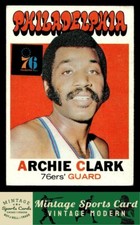 1971  Topps - Archie Clark - #106 76ers Low Grade - 