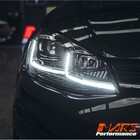 R Style DRL LED Sequential Indicator Xenon HID Head Lights for VW Golf MK 7.5