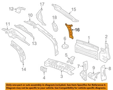 GM OEM 10-17 Equinox Rear Body Floor Rear Body-Tail Lamp Pocket 20938276