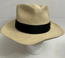 Capas Mens Panama Hat Headwear Large 7 1/4 - 7 3/8 Made in USA