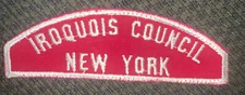 Iroquois Council New York Red and White Strip
