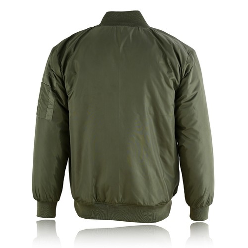 Mens MA1 Army Pilot Biker Bomber Security Fly Military Doorman Jacket Top - Picture 13 of 15