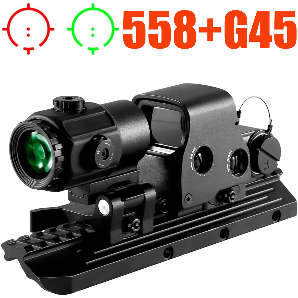 EOTech 558 G45 レプリカ 4X G45 Sight Magnifier 558 Holographic Red Green Dot Clone