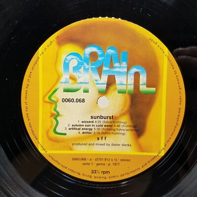 SCHICKE FUHRS FROHLING Sunburst LP 1977 Brain 0060.068 (Record Only)