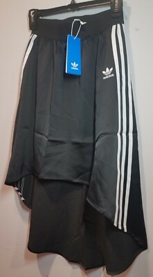 adidas Originals Satin Skirt Cropped Front Elongated Back Hem