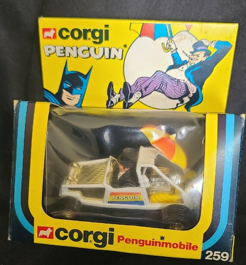 Vintage 1978 Penguinmobile Diecast Corgi Penguin # 259 DC Comics New in Box