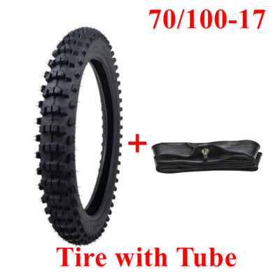 Front Tire 70 100 17 Tyre Tube For Off Road Pit Bike Dirt 17 Inch Knobby Atomik Ebay