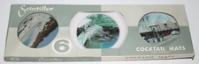 1960s Scintellix Cocktail Mats Coasters British Scenes England Great Britain New