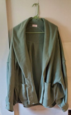 Pink Lily Women's Plus Sized Fleece Jacket Coat Sweater Button Front 2x