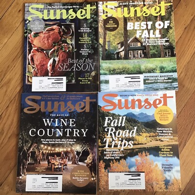 Sunset Magazine 2015 January March-December | eBay