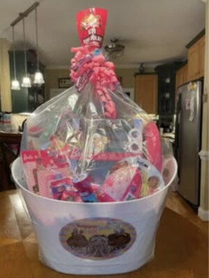  HUGE BARBIE CUSTOM Gift Basket EASTER w/ Everything You See Included Books/Art