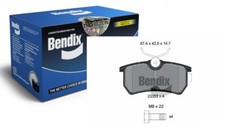BENDIX Bremsbeläge Hinten für FORD FIESTA V VI FOCUS Turnier