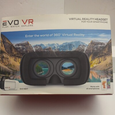 NEW Evo Vr Next Modle #MI-VRH01-199 Virtual Reality Black Smartphones 360 View