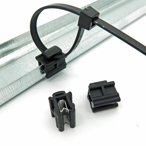VVO Fasteners Cable Tie Edge Mounting Clips (10 Clips- Cable Ties NOT Included)