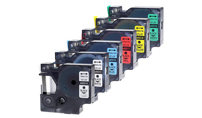 Wonfoucs kompatibles Schriftband Ersatz für Dymo D1 12 mm 45013 45010 45016 45