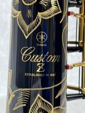 Saxophone soprano professionnel Yamaha Custom YSS-82Z laqué noir d'occasion a...