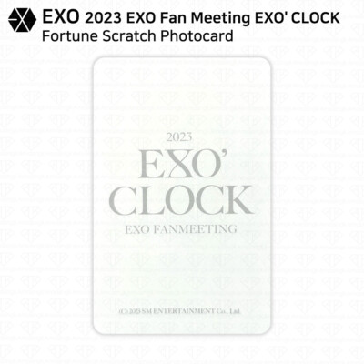 EXO 2023 EXO Fan Meeting EXO CLOCK MD Fortune Scratch Card