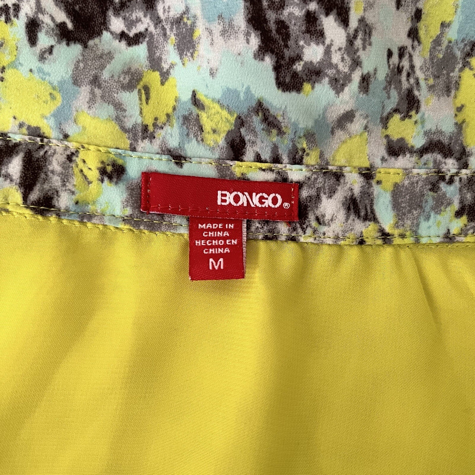 Bongo Button Down Sleeveless Top Size Medium - image 4