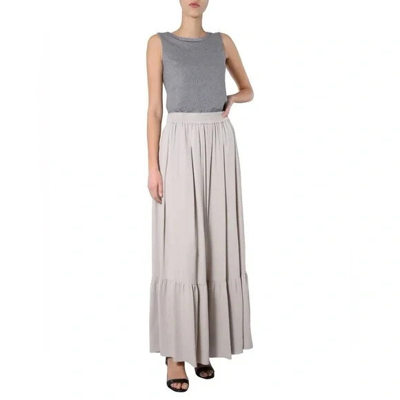 FABIANA FILIPPI COTTON ROUND NECK TANK TOP WITH JEWEL DETAIL NWT Size S