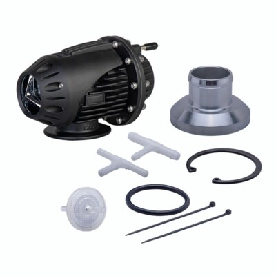 Universal 34MM SQV SSQV BOV Turbo Blow Off Valve BOV with Adapter Flange Black