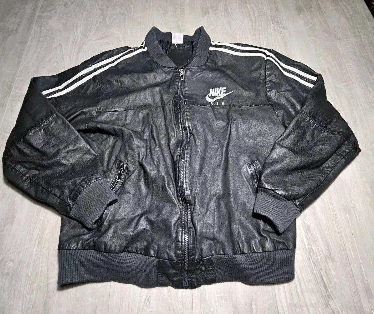 Nike Leather Outer Shell Black Coats, Jackets & Vests for Men for