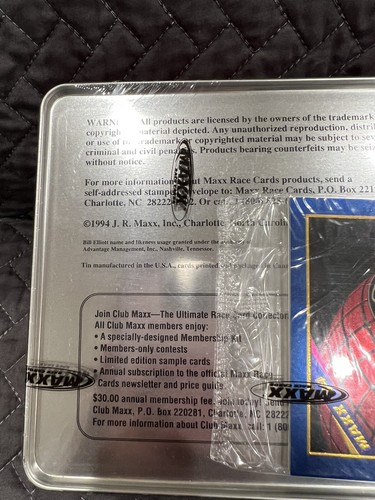 1994 Maxx NASCAR Race Cards Premier Series Set Tin Box SEALED w/ Bonus Cards - Picture 12 of 20