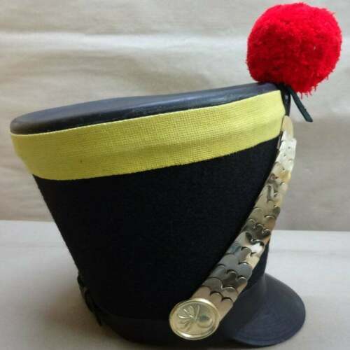 Reproduction de casque Shako napoléonien français avec feutre noir, bande... - Photo 1/4