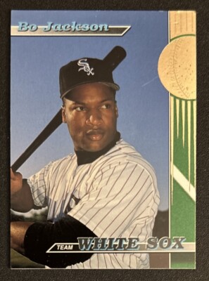 1993 Topps Stadium Club Bo Jackson Baseball Card #2 White Sox DH