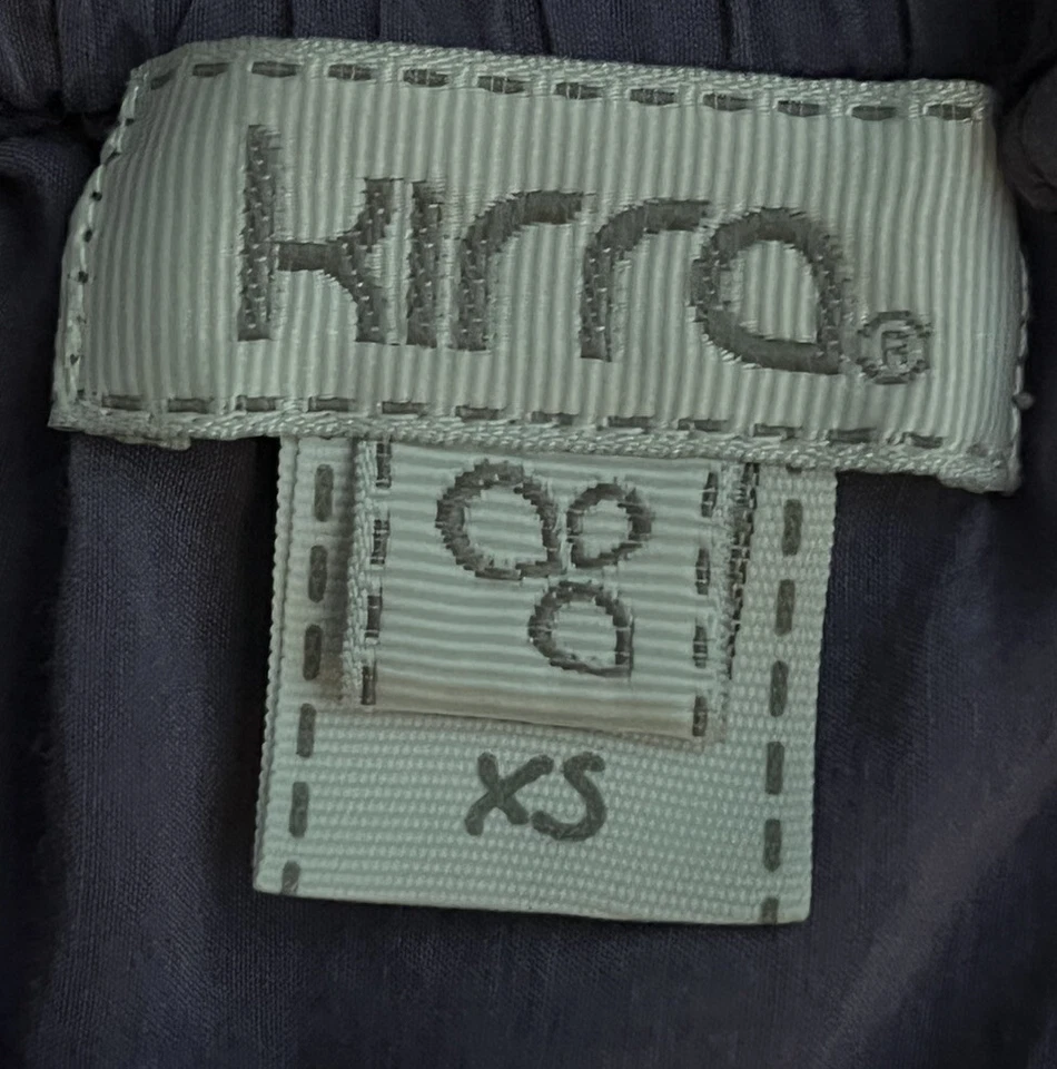 Camiseta sin mangas vintage Y2K púrpura con volantes cami mezcla de seda hadas pliegues de encaje XS Foto 4 de 4