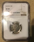 1915-S 5c Buffalo Nickel Certified NGC XF 45 Very Tough Date/Mint Mark